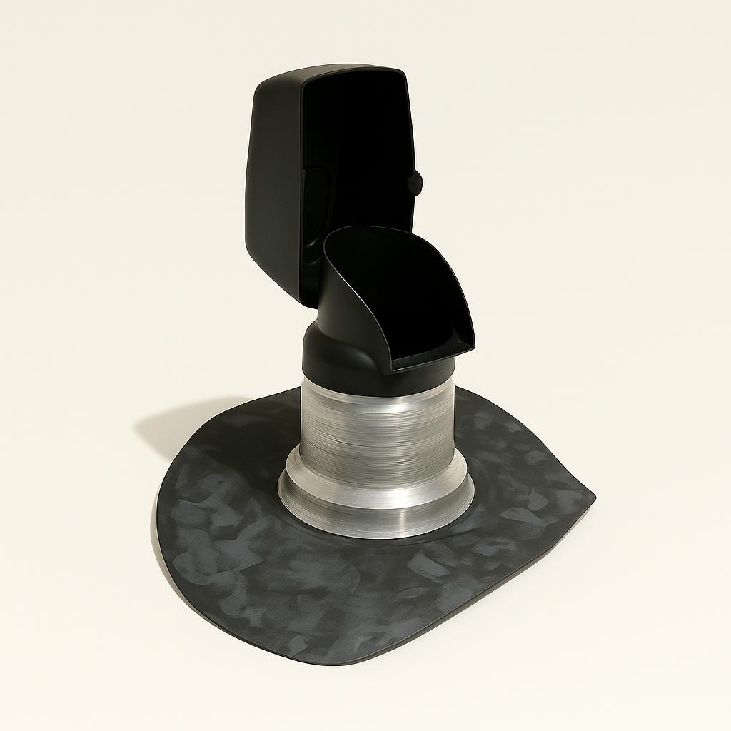 Dakdoorvoer met regenscherm & EPDM-voet